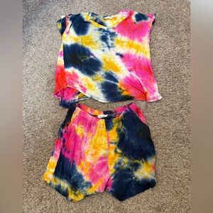 EUC - Lime & Chili - Tie-Dye Two-Piece Lounge Set - Woman's XS